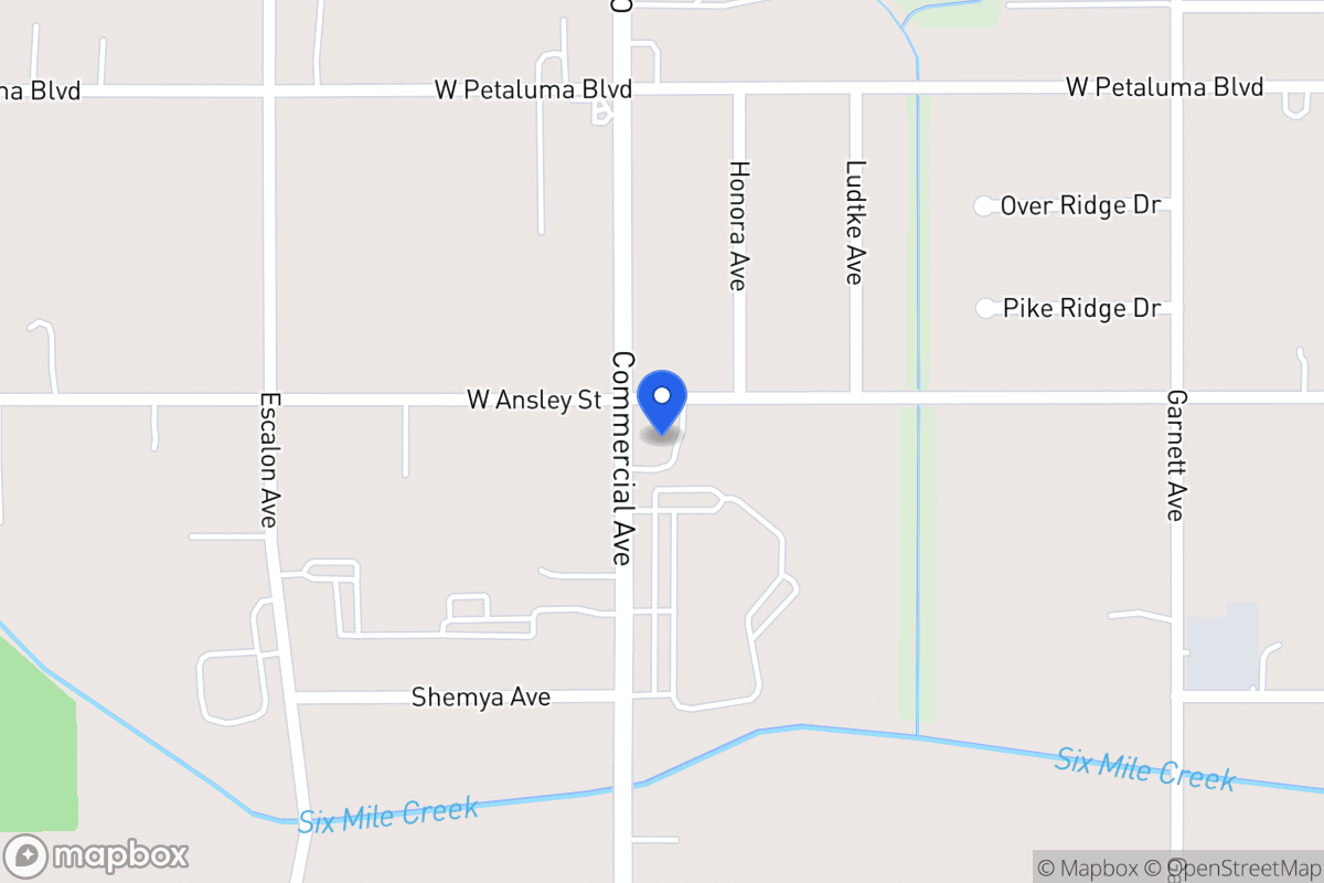 Map of 3706  Commercial Ave