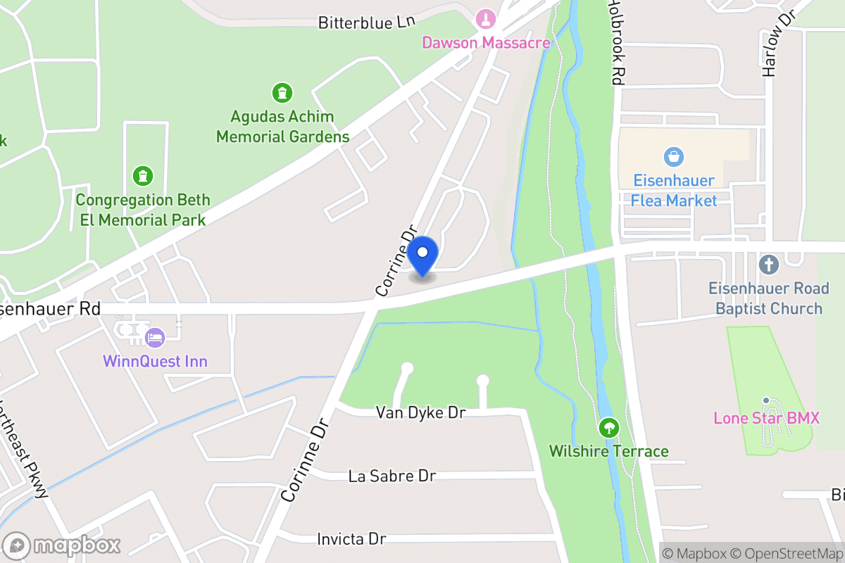Map of 3703  Eisenhauer Rd