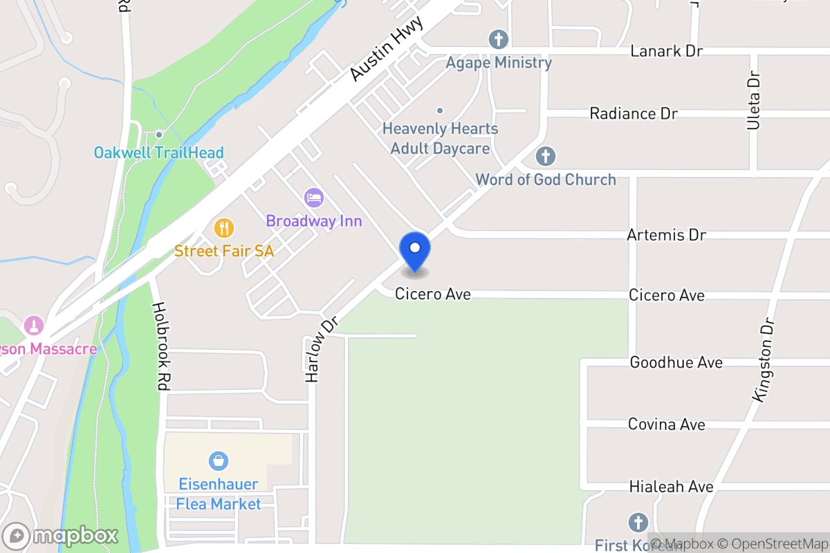 Map of 215  Cicero Ave