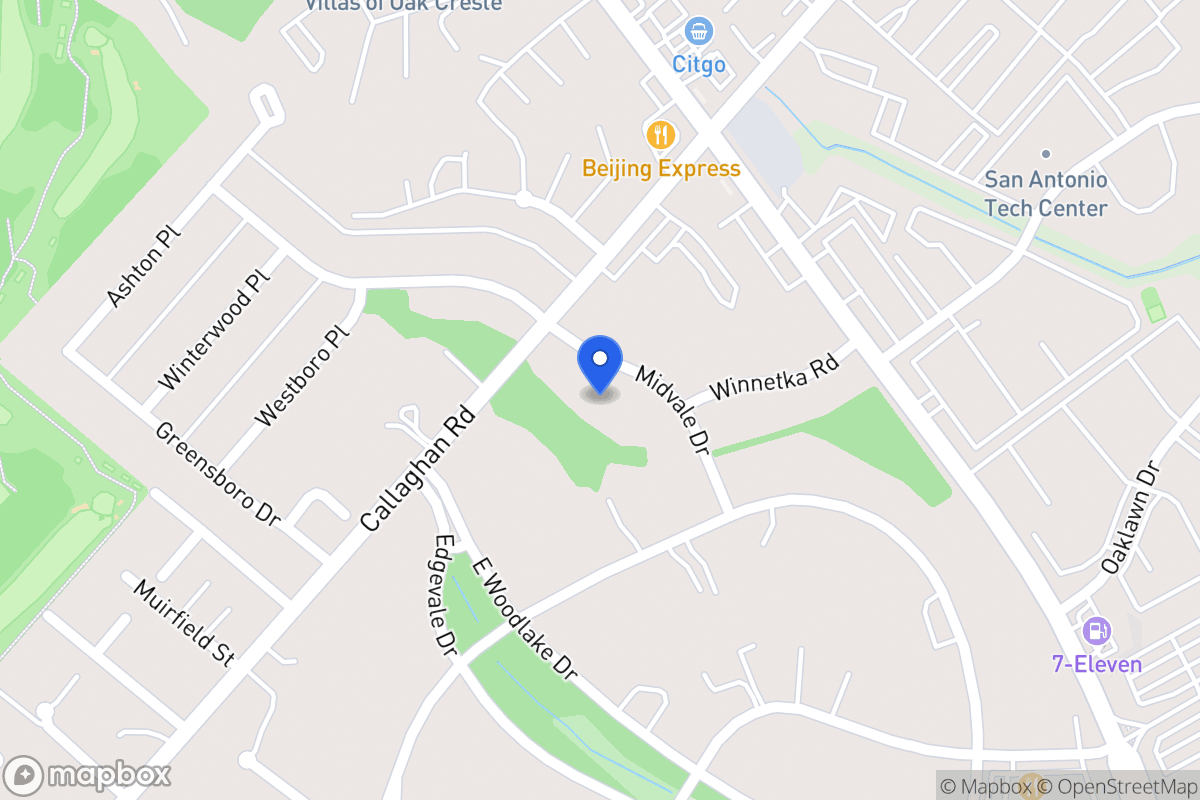 Map of 3914  Midvale Dr