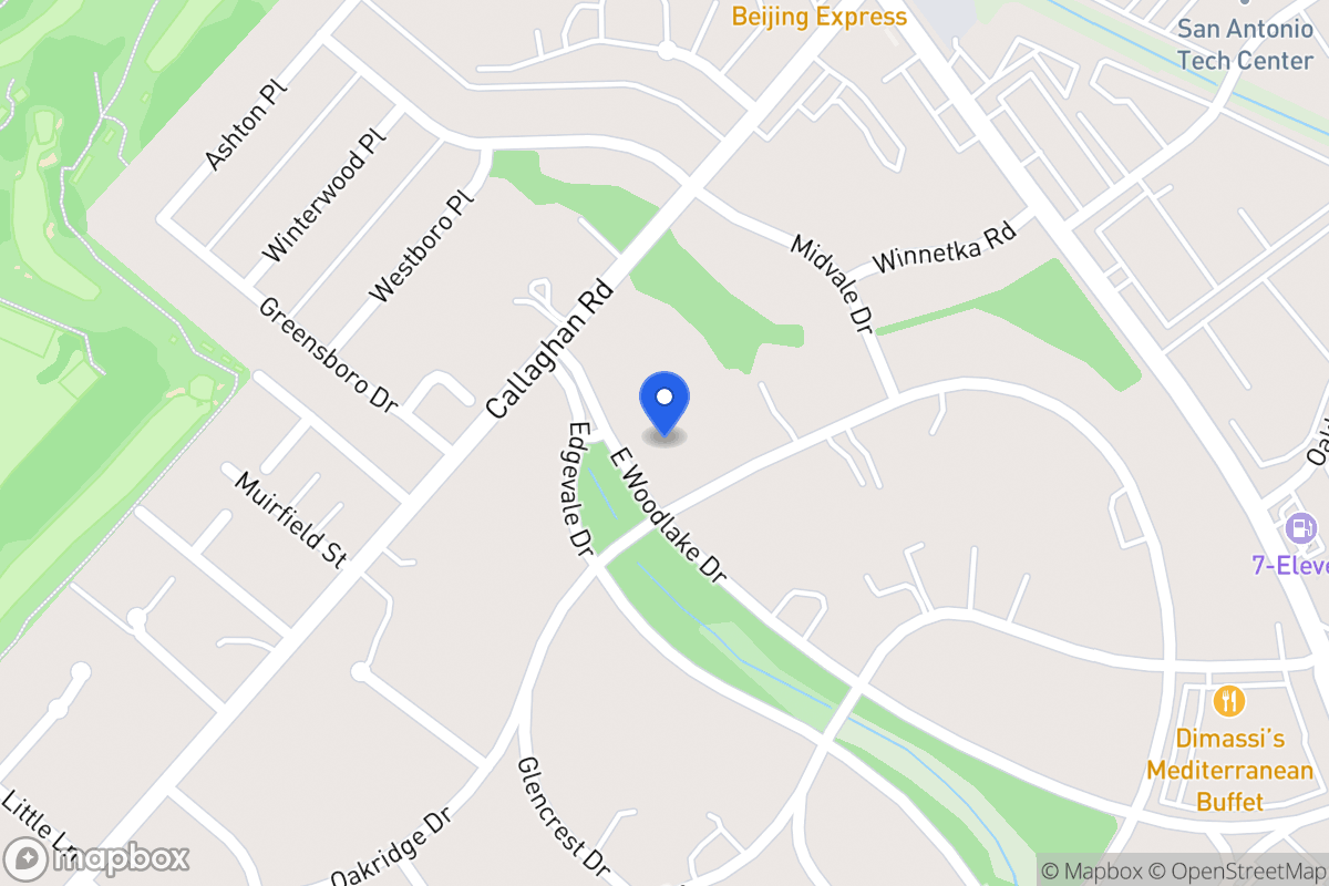 Map of 403 E Woodlake Dr