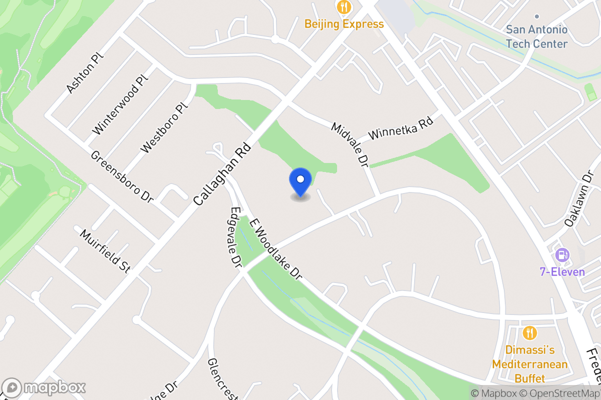 Map of 7015  Oakridge Dr