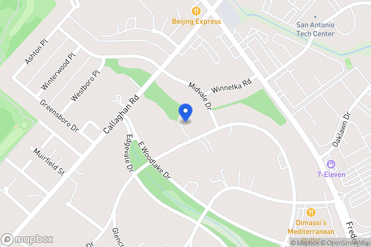 Map of 7103  Oakridge Dr