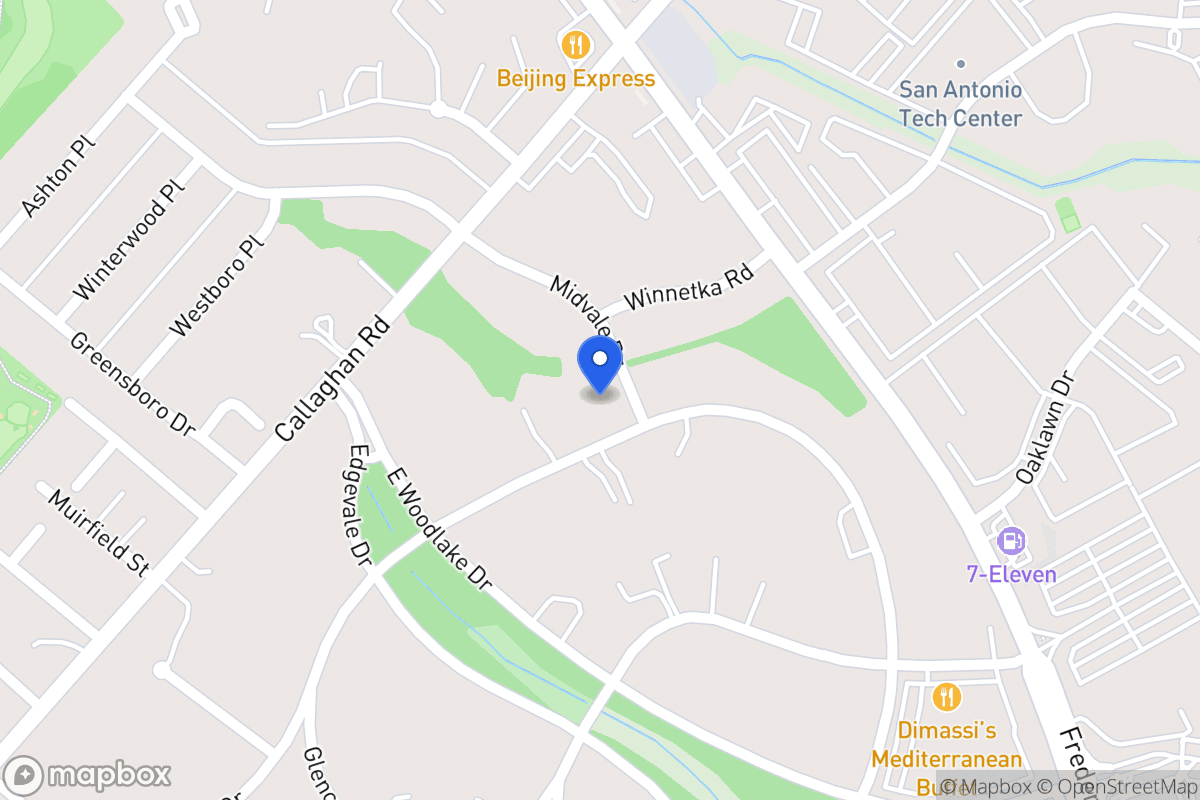 Map of 7111  Oakridge Dr