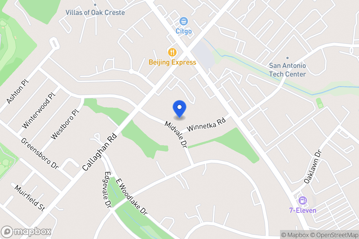 Map of 103  Winnetka Rd