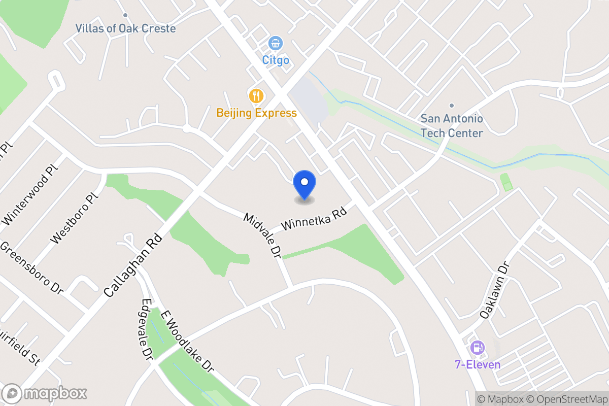 Map of 111  Winnetka Rd