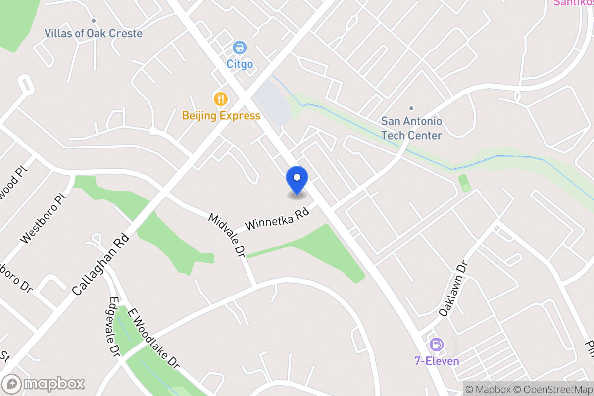 Map of 119  Winnetka Rd