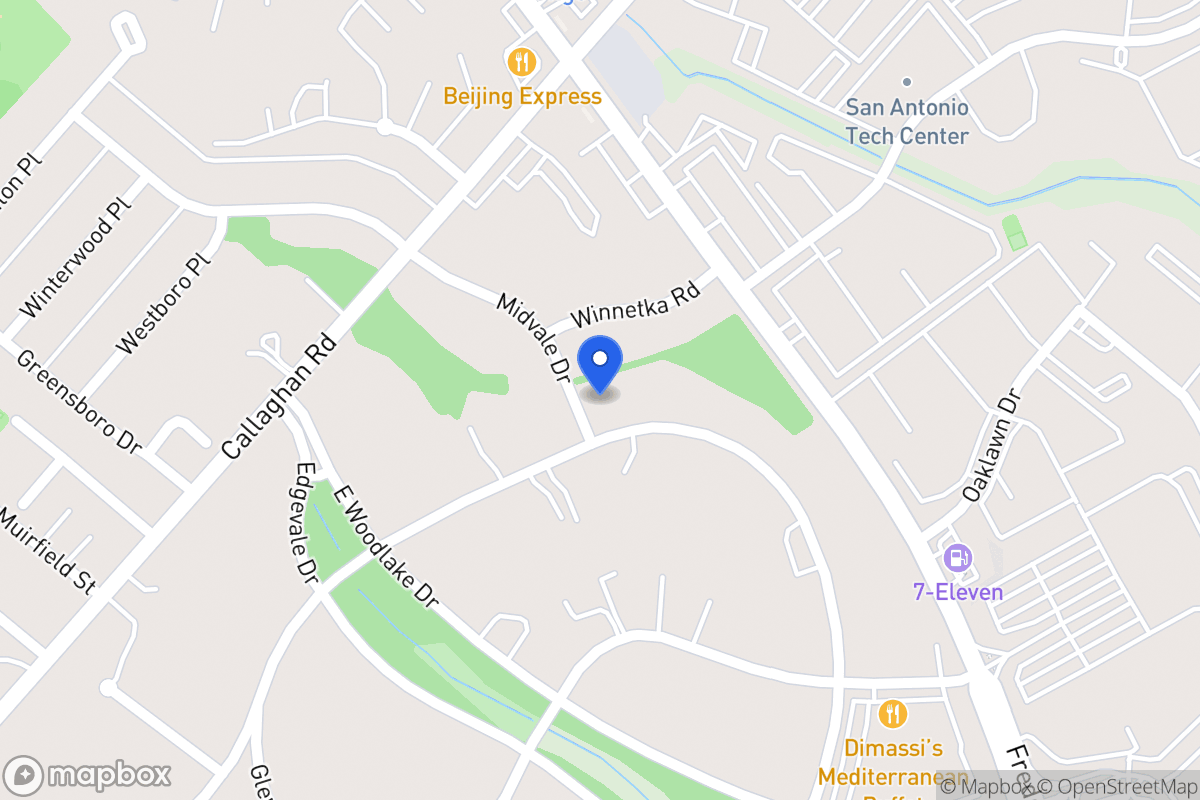Map of 7115  Oakridge Dr
