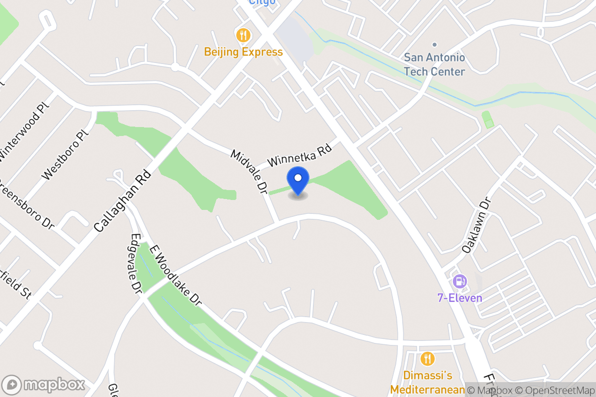 Map of 7119  Oakridge Dr