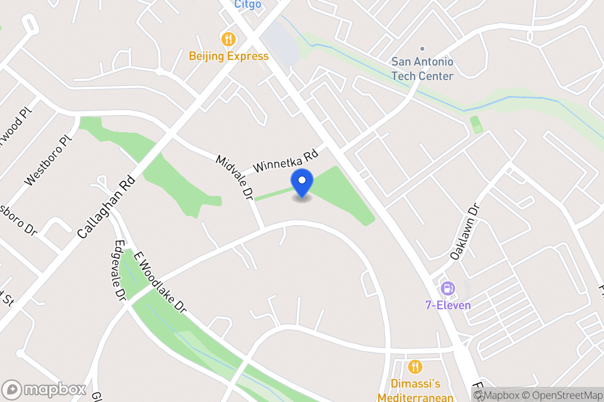 Map of 7123  Oakridge Dr
