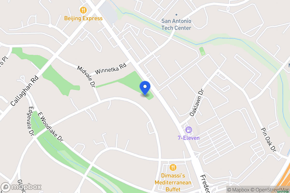 Map of 7135  Oakridge Dr
