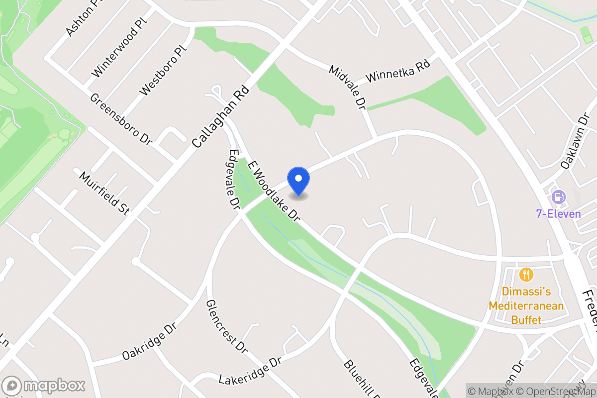 Map of 7010  Oakridge Dr