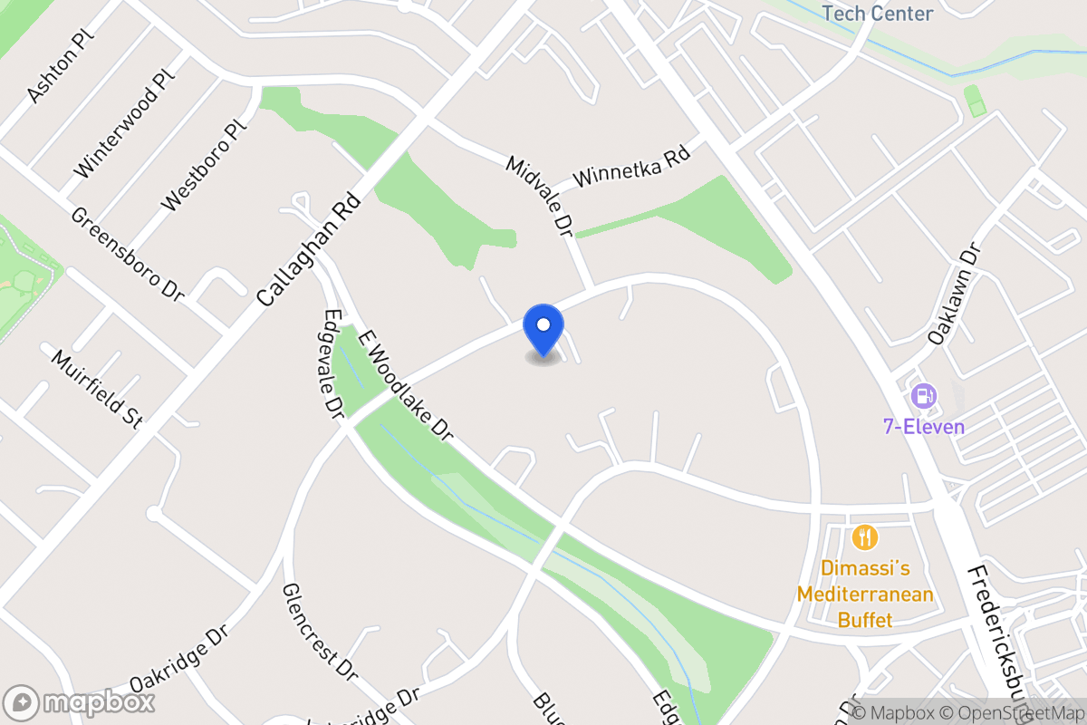 Map of 7102  Oakridge Dr