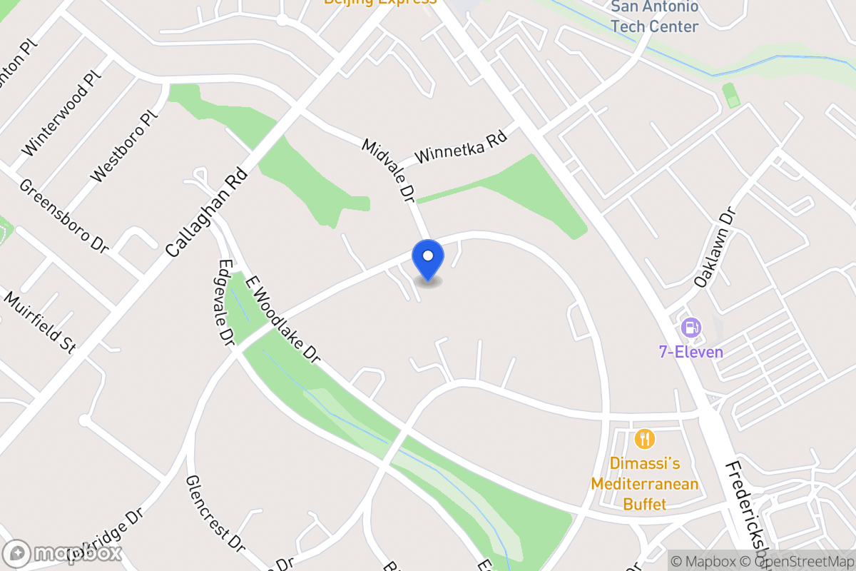 Map of 7110  Oakridge Dr