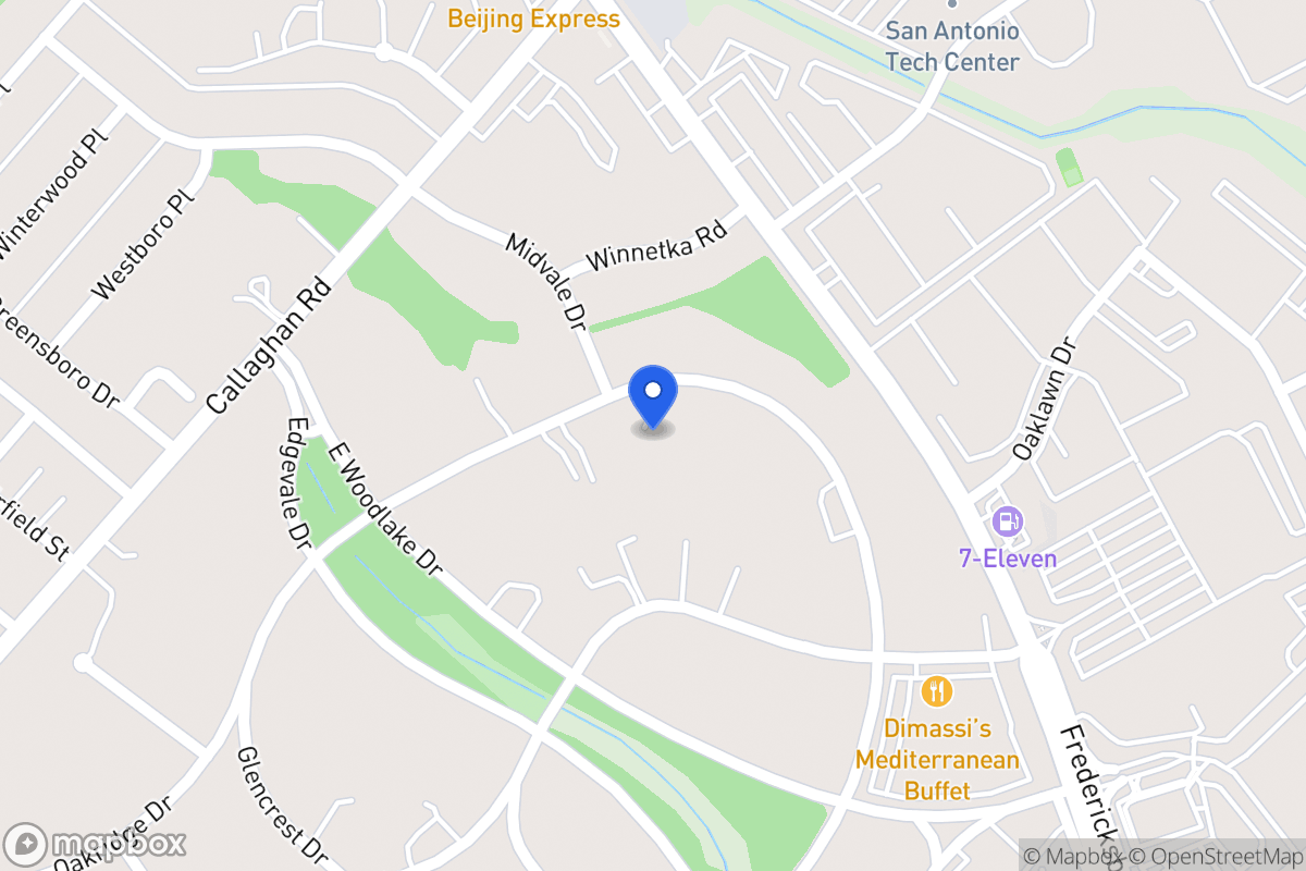 Map of 7114  Oakridge Dr