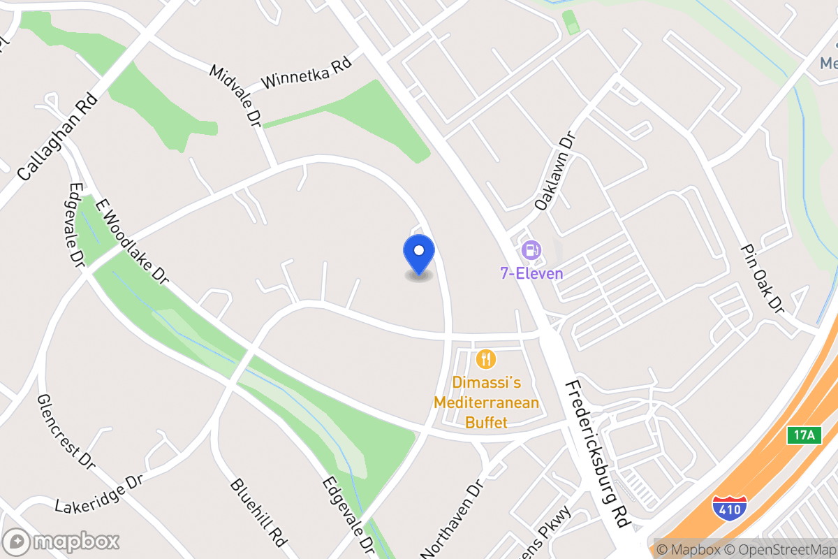 Map of 7154  Oakridge Dr