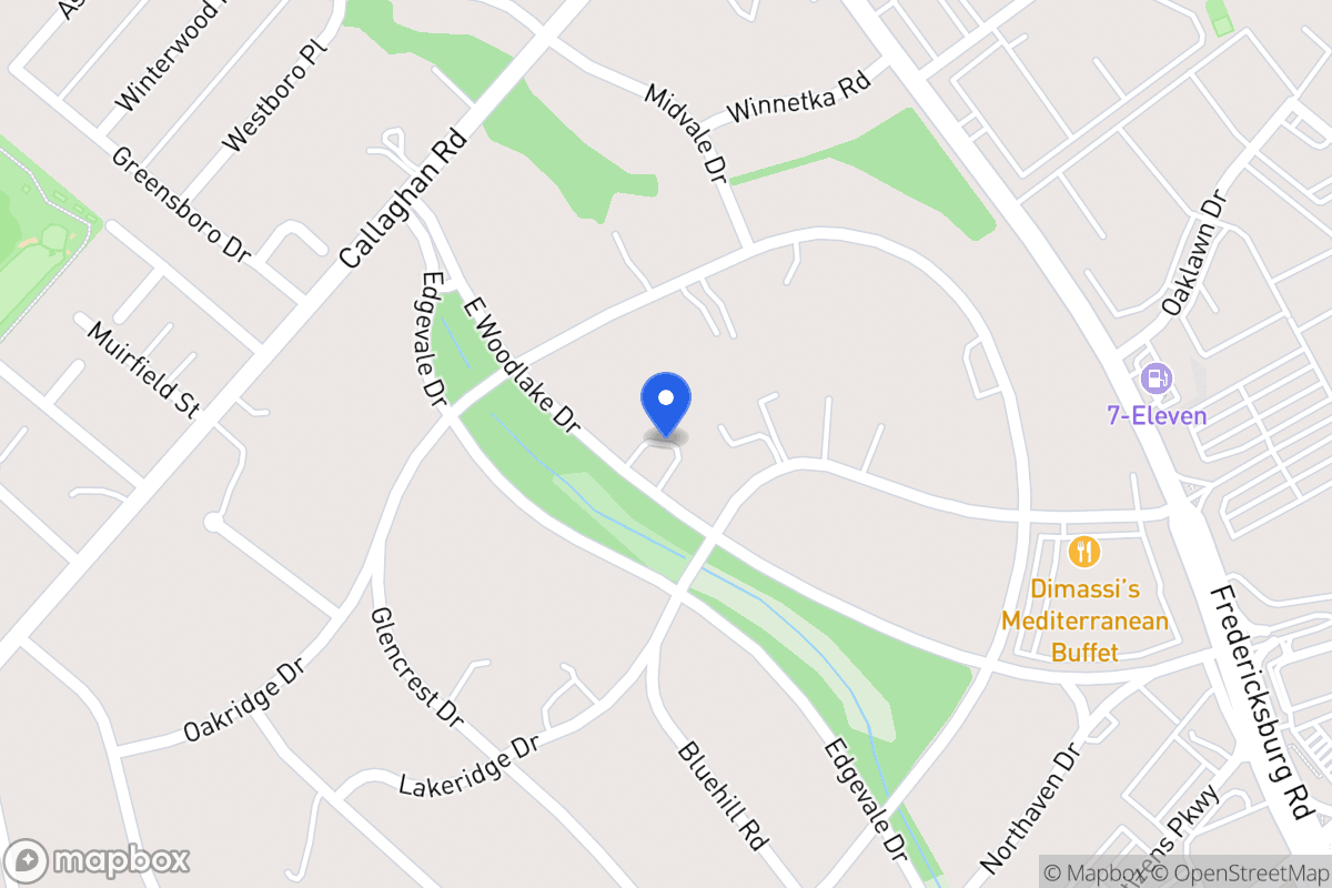 Map of 307 E Woodlake Dr