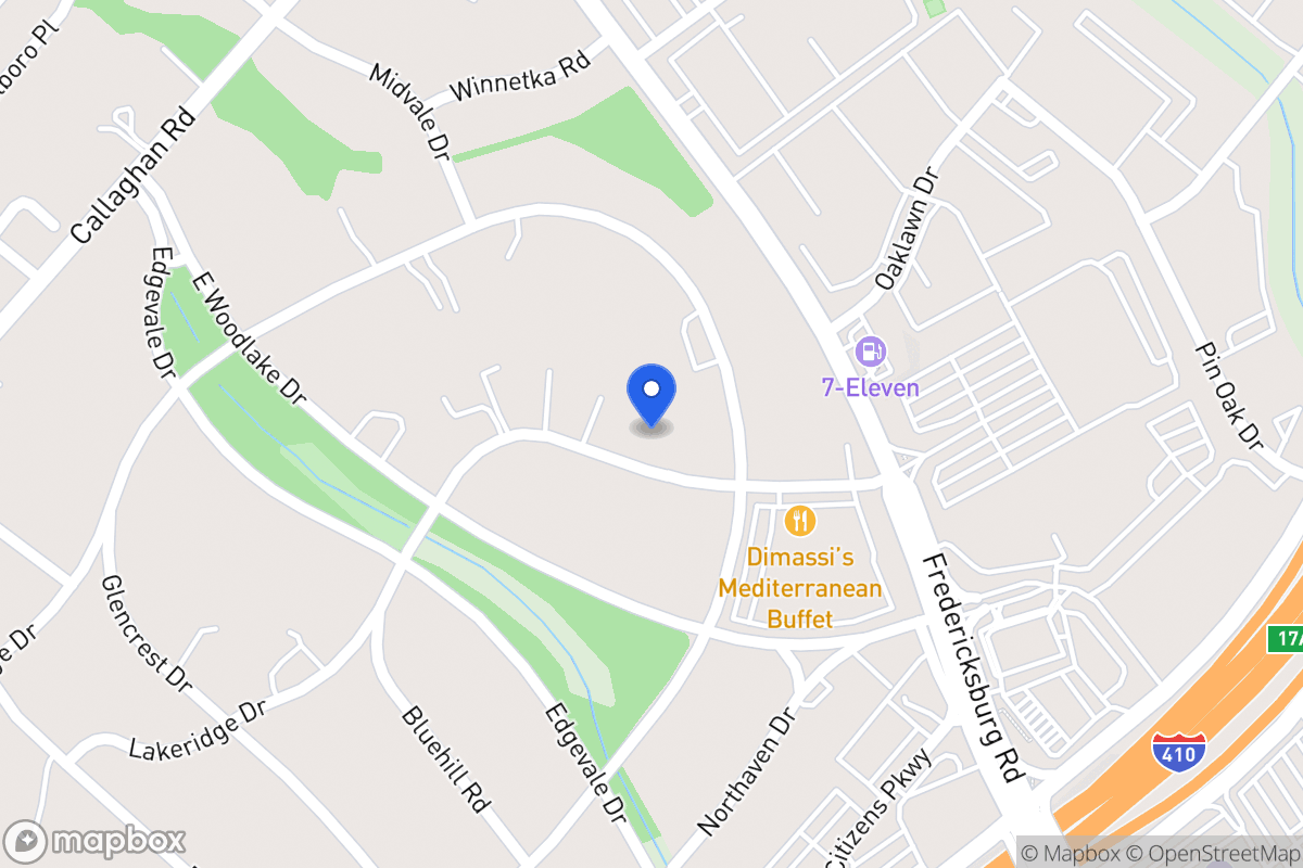 Map of 323  Lakeridge Dr