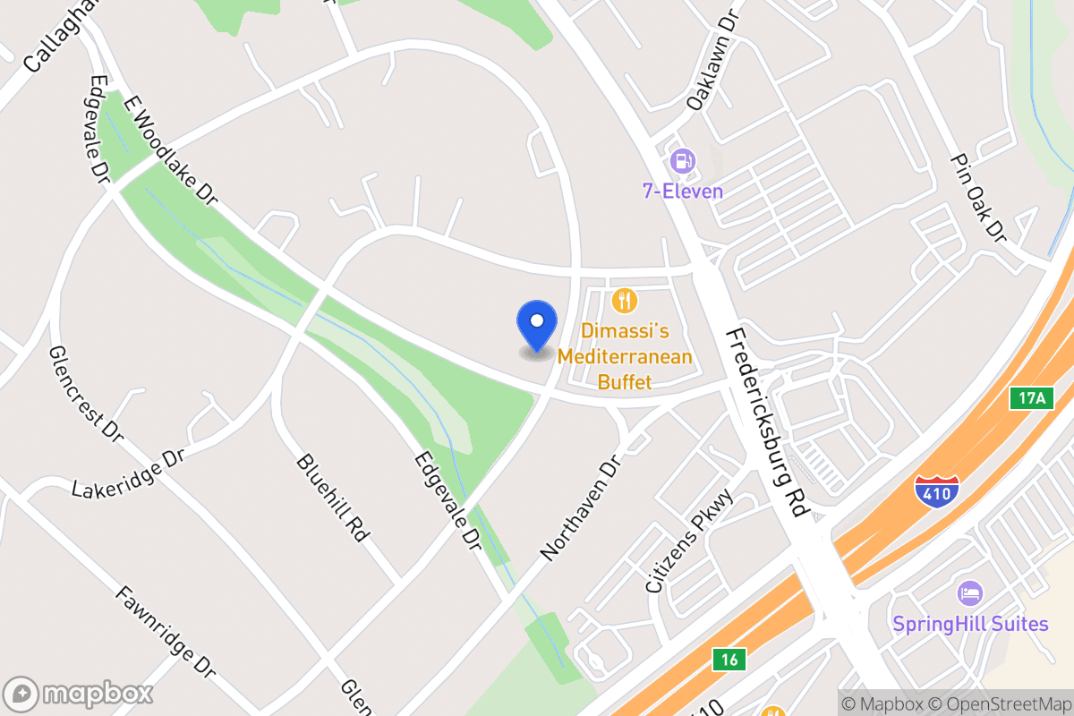 Map of 203 E Woodlake Dr