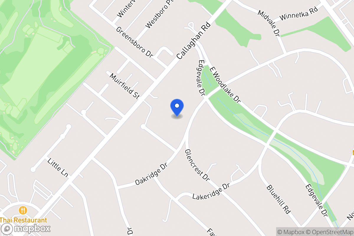 Map of 6907  Oakridge Dr