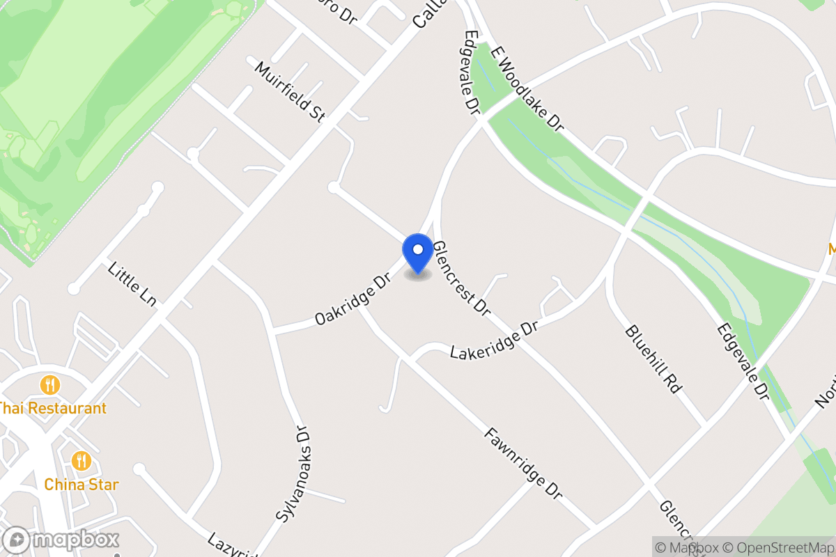 Map of 6818  Oakridge Dr