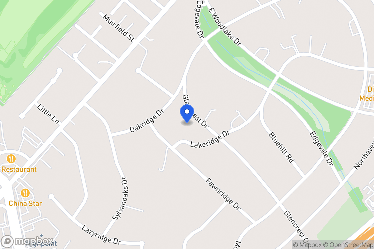 Map of 715  Glencrest Dr