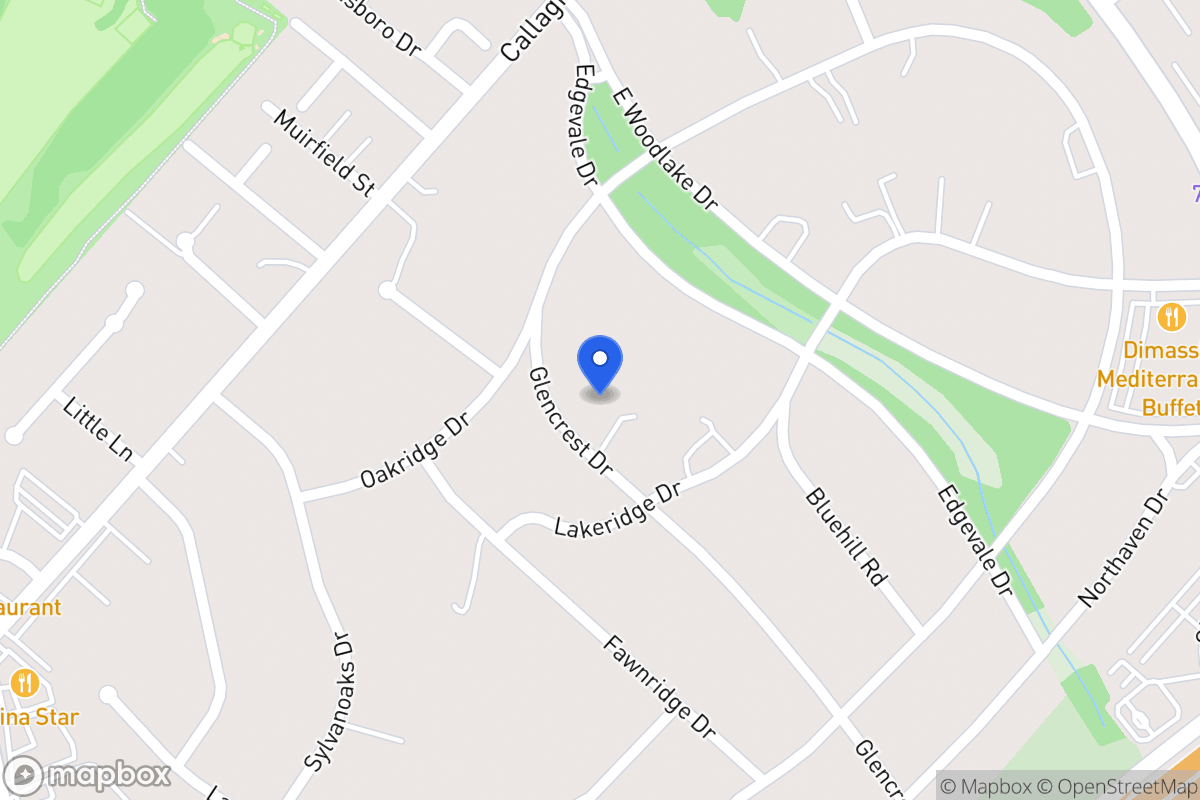 Map of 710  Glencrest Dr