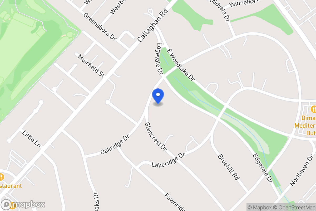 Map of 6906  Oakridge Dr