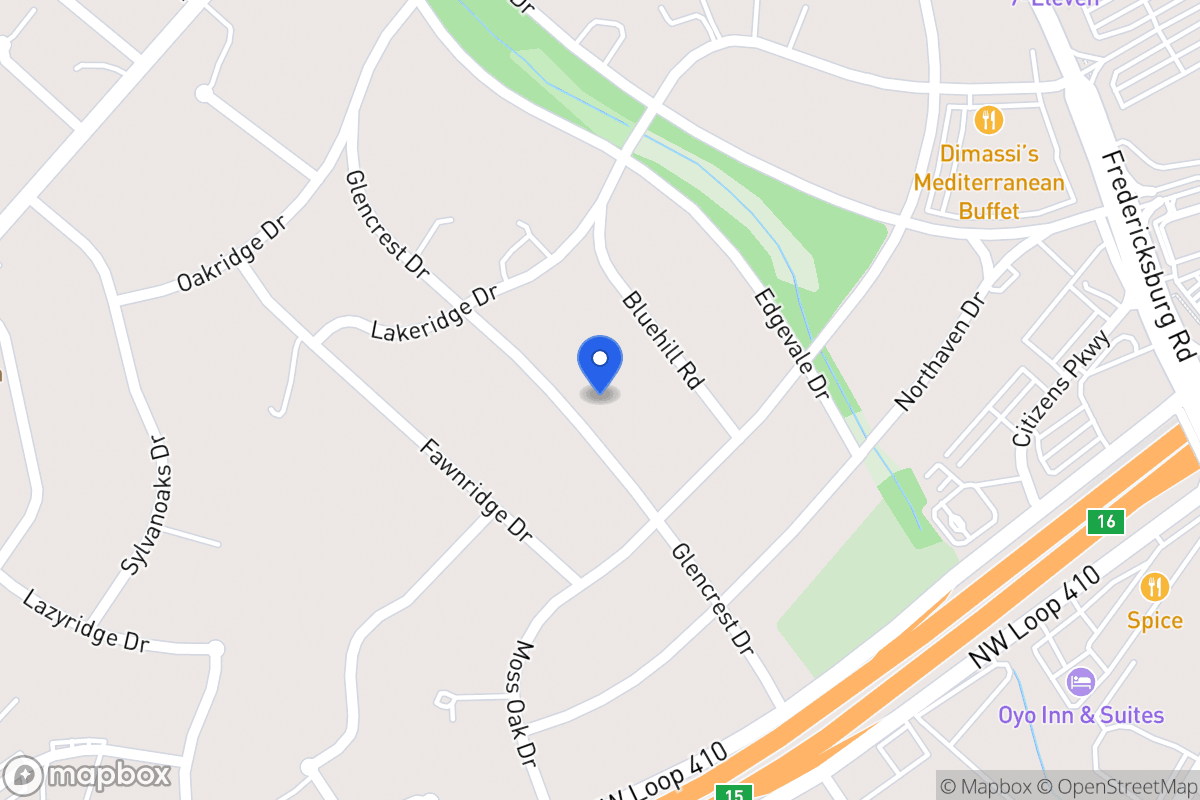 Map of 614  Glencrest Dr