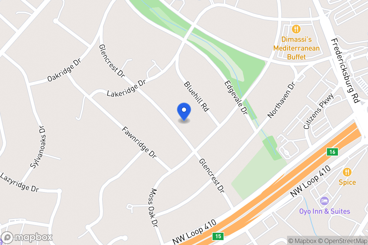 Map of 610  Glencrest Dr