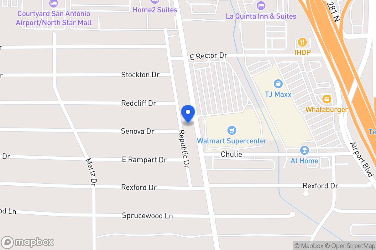 Map of 8402  Republic Dr