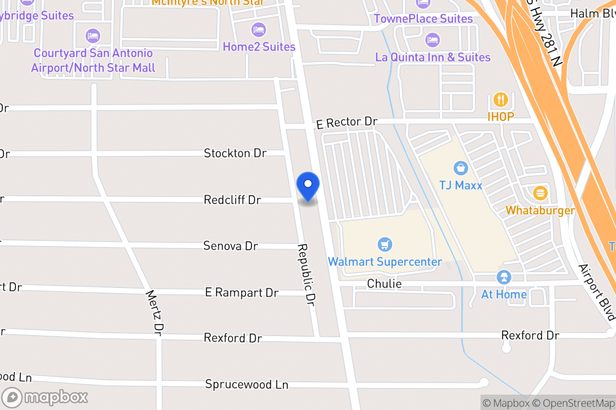 Map of 8414  Republic Dr