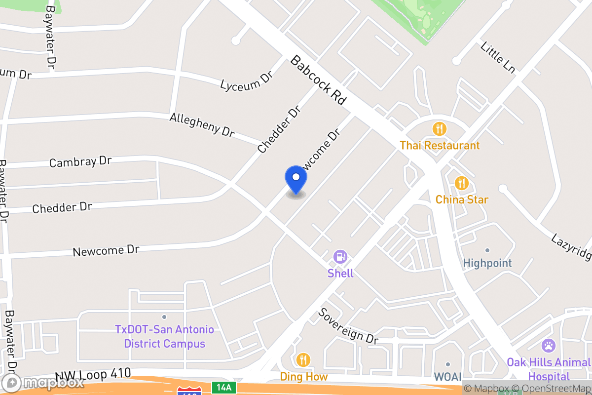 Map of 4438  Newcome Dr