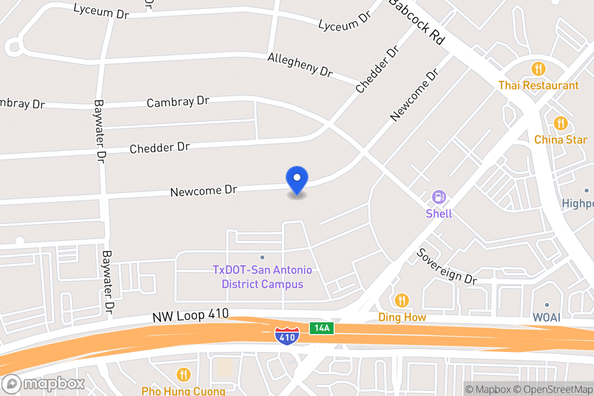 Map of 4602  Newcome Dr