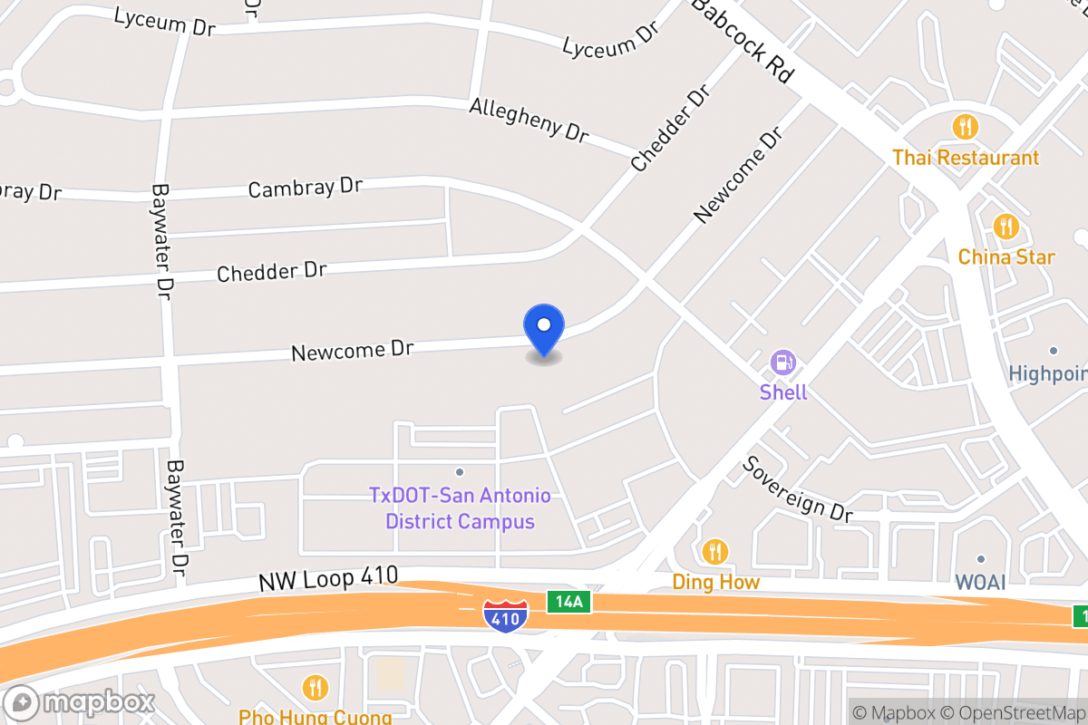 Map of 4526  Newcome Dr