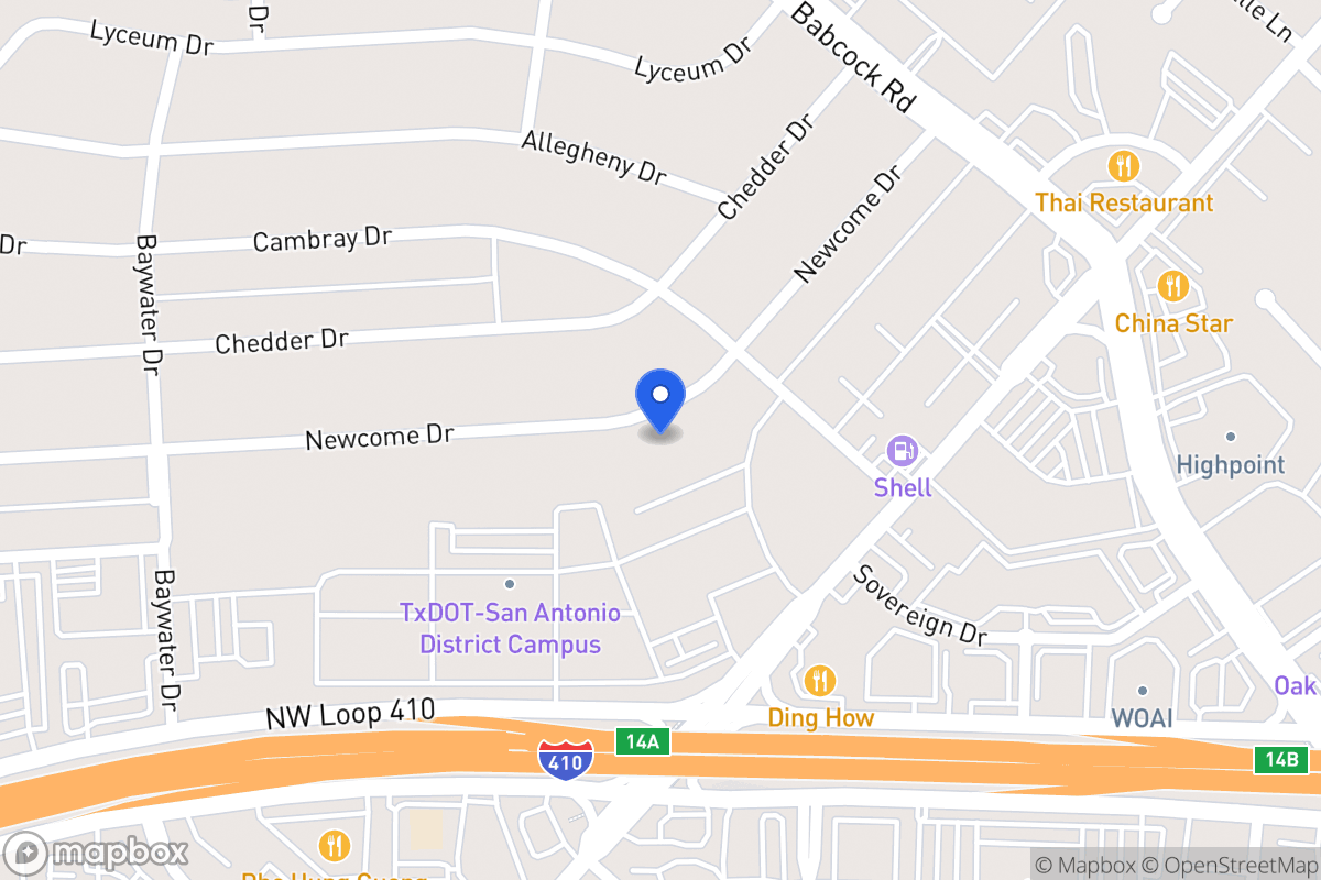 Map of 4518  Newcome Dr