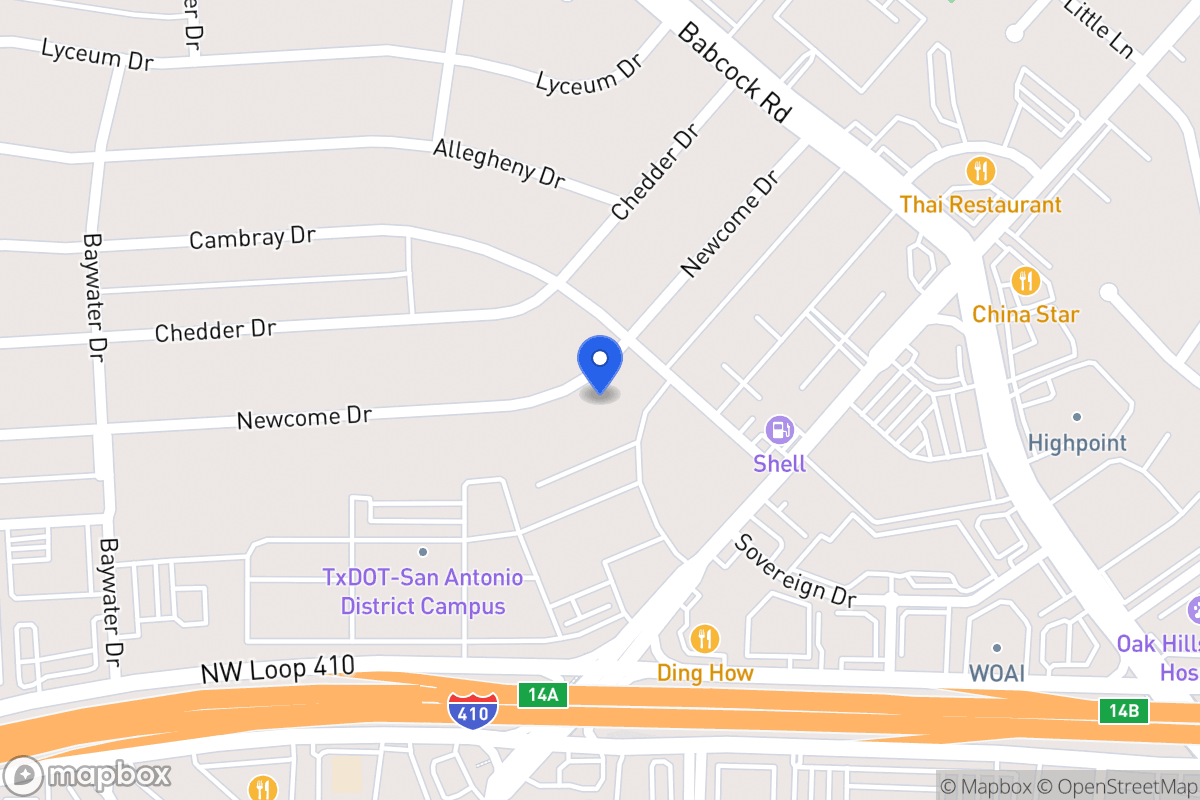 Map of 4510  Newcome Dr