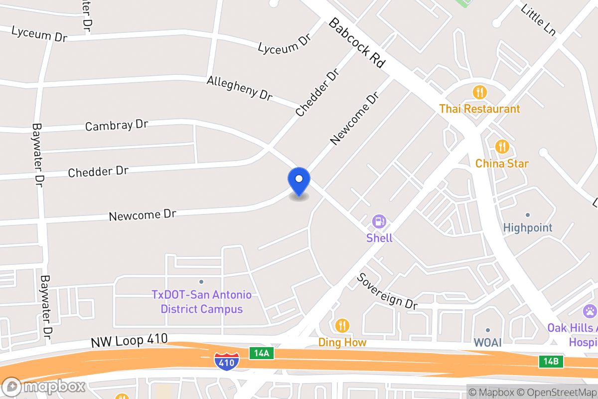 Map of 4506  Newcome Dr