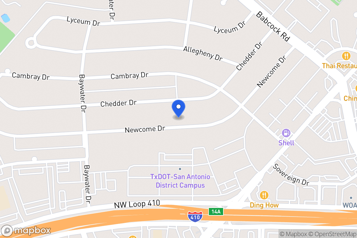 Map of 4615  Newcome Dr
