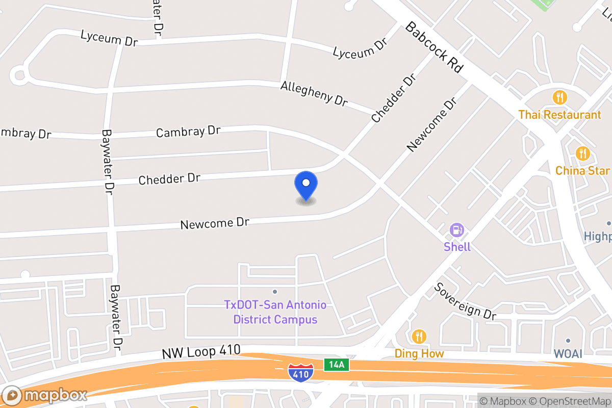 Map of 4603  Newcome Dr