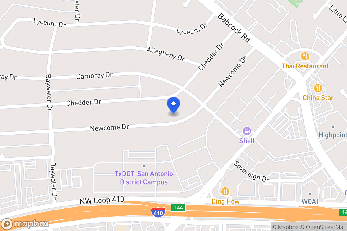 Map of 4523  Newcome Dr