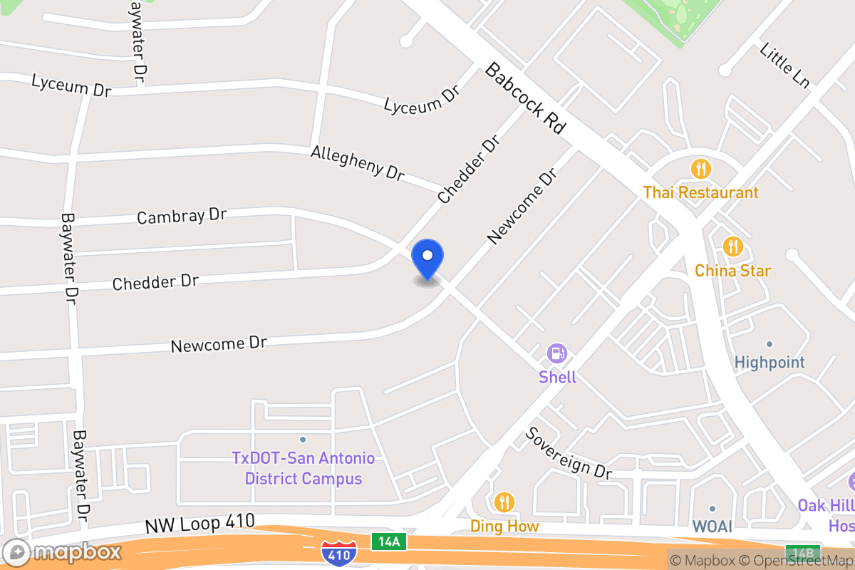 Map of 4503  Newcome Dr