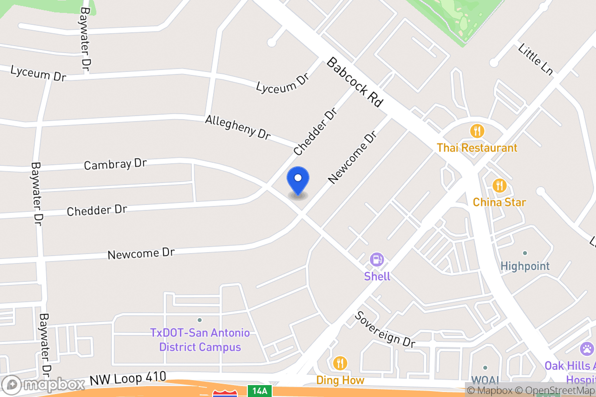 Map of 4447  Newcome Dr