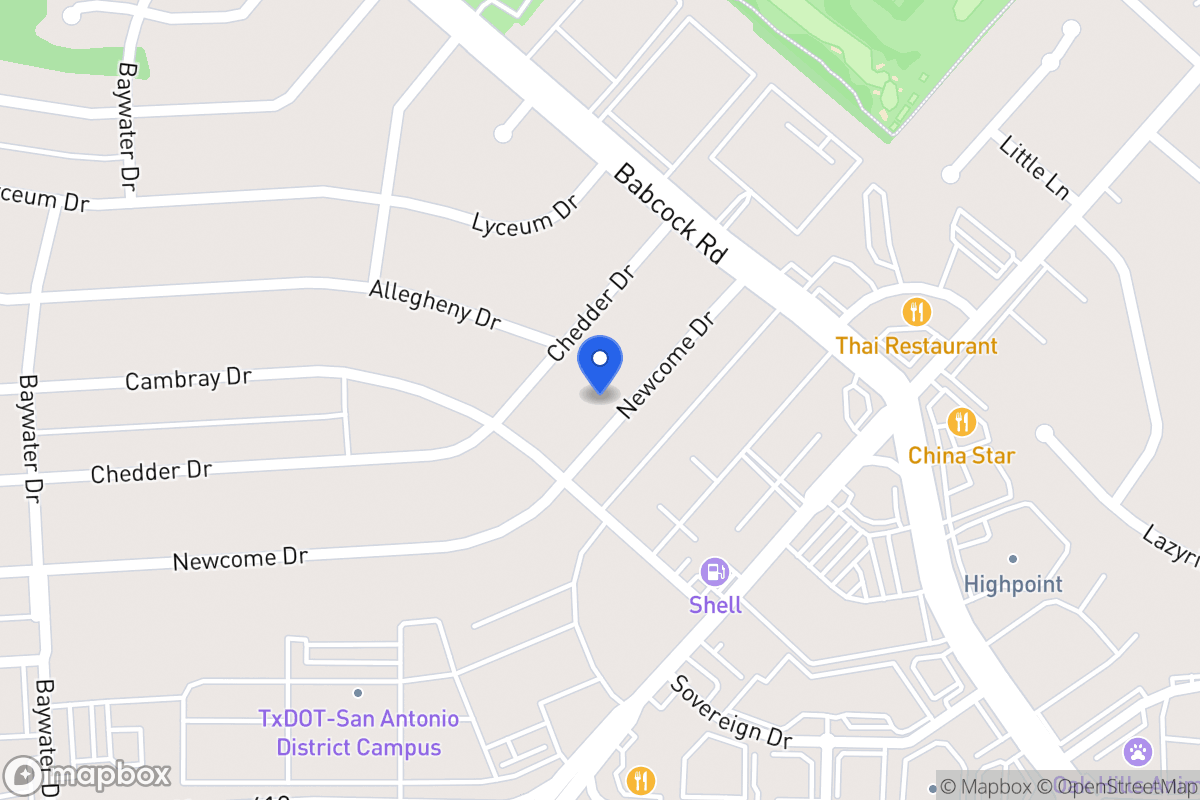 Map of 4435  Newcome Dr