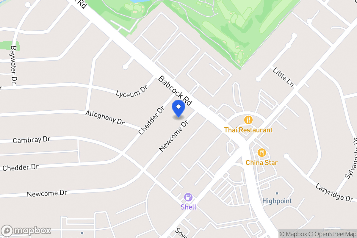 Map of 4411  Newcome Dr