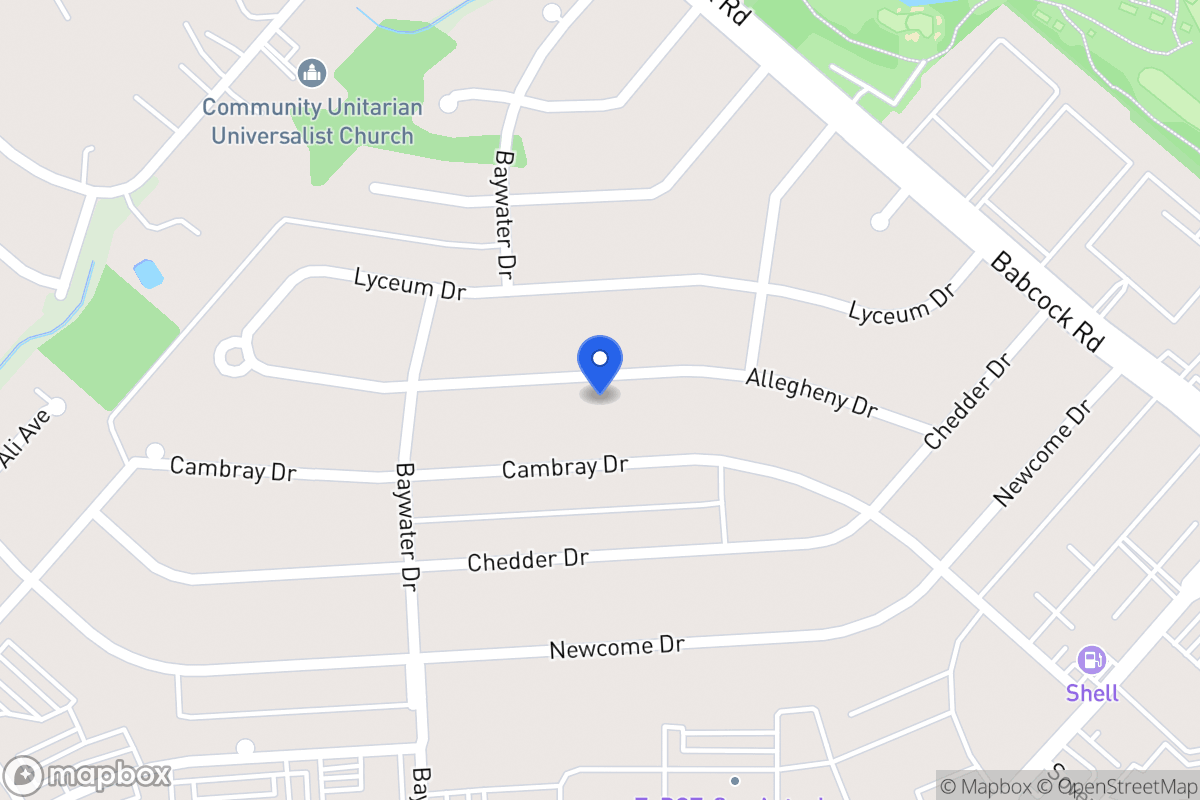 Map of 4626  Allegheny Dr