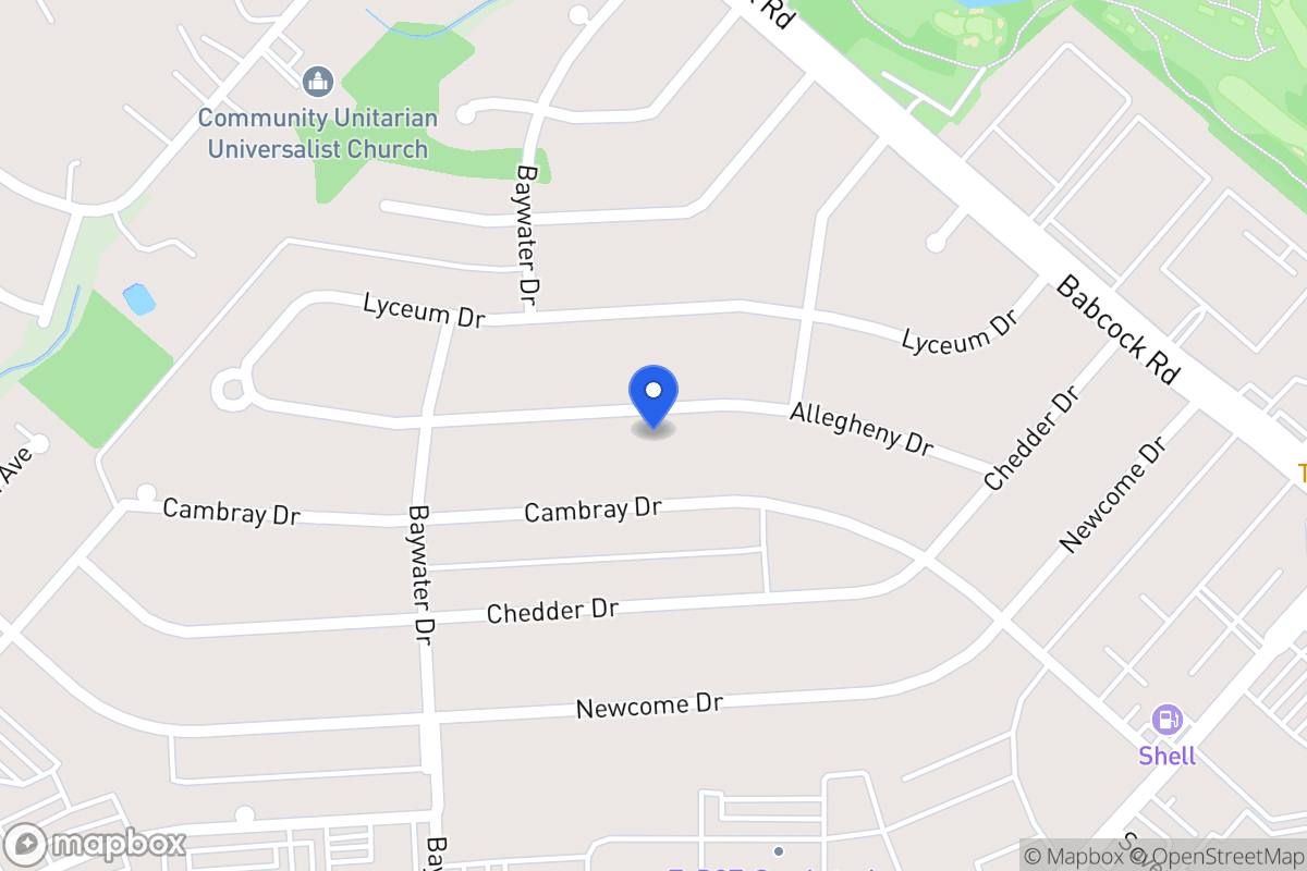 Map of 4622  Allegheny Dr
