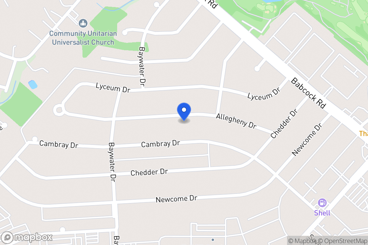 Map of 4618  Allegheny Dr