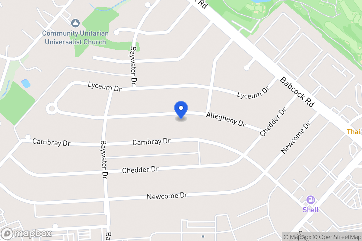 Map of 4614  Allegheny Dr