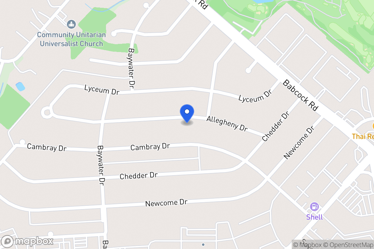 Map of 4610  Allegheny Dr
